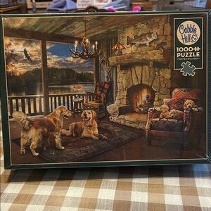 NWT Cobble Hill Cozy Cabin 1000-Piece Puzzle - Multicolor